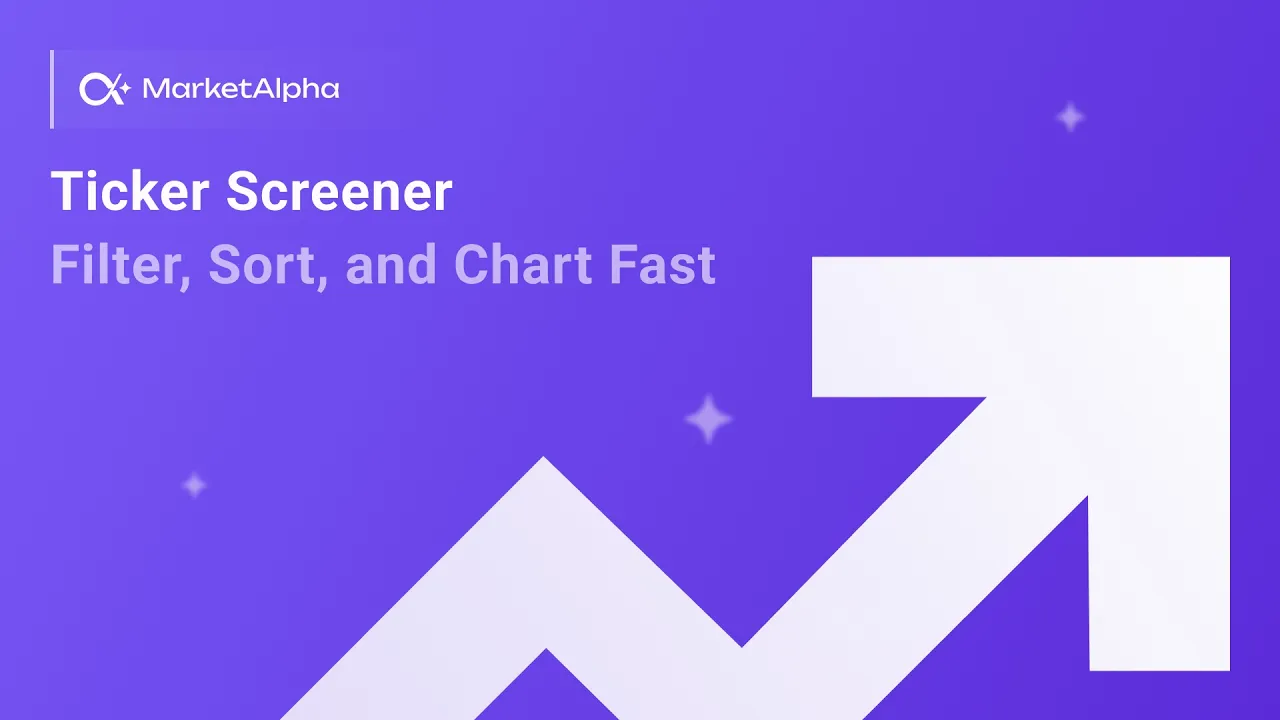 Ticker Screener Filter, Sort, and Chart Fast 3 min