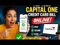 How to pay your Capital One credit card bill online