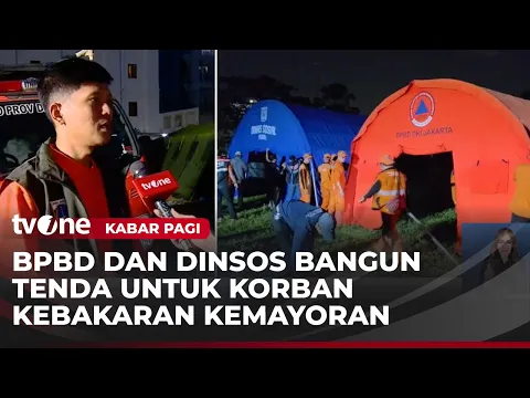 6 Tenda Pengungsian Tampung Korban Kebakaran Pasar Jiung Kemayoran