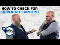 SEO tips How to detect duplicate content