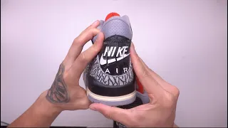 2001 Black Cement 3 Sole Swap & Back Tab Swap