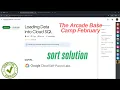 Loading Data into Cloud SQL sort solution