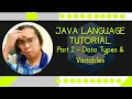 Java Crash Course Part 2 - Data Types Variables