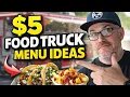 5 00 Food TRUCK MENU THAT MAKES MONEY 8 EXAMPLES FOOD TRUCK MENU PRICING STRATEGY LOW COST MENU