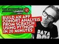 How to build an app cohort analysis from scratch using Python in 20 minutes