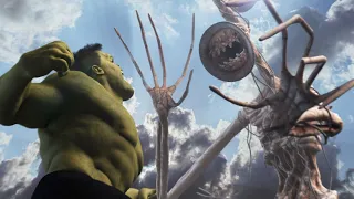 hulk vs siren head in real life