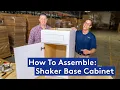 How To Assemble Highland Shaker Base Cabinet