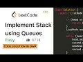 Implement Stack using Queues Code Solution in Java LeetCode