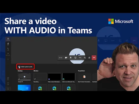 Download MP3 Teilen eines Videos mit AUDIO in einem Online-Meeting von Microsoft Teams