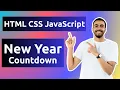 Build a Live New Year Countdown Timer with HTML CSS and JavaScript