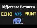 PHP For Beginners - php syntax php echo function php print function Hindi Urdu