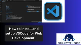 How to install setup VSCode for Web Dev in 2026 HTML CSS JavaScript