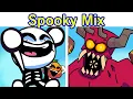 Download Lagu Friday Night Funkin' - Spooky Mix Mod | ALL Songs \u0026 Results Screen (FNF Skid \u0026 Pump) (Spooky Month)
