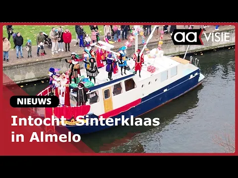 Video Video van de Sinterklaasintocht in Almelo in 2024, door de organisator opgenomen bij de terugblik op die editie.