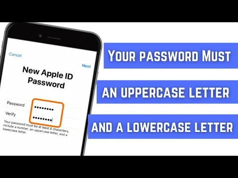 Download MP3 Your Password must include an Uppercase letter and a Lowercase letter | iPhone iPad Fixed 2024