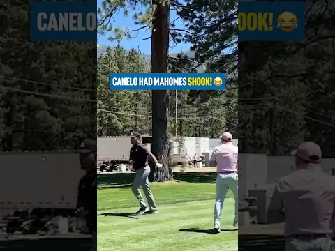 Patrick Mahomes INSTANTLY regretted squaring up to Canelo on the golf course 😭 🏈
