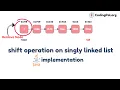 Shift operation on Singly Linked List algorithm Pseudocode And JAVA implementation CodingPal org