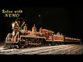 🎄 Christmas Night Polar Express Train Journey 🚂 Dimly Lit Train Ambience for Sleeping and Relaxation