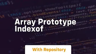 array prototype indexof