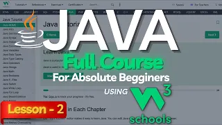 W3Schools Java Full Course For Beginners Lesson-2 Java W3Schools Tutorial Java Output