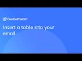 The Easiest Way to Insert a Table into Your Email Campaign Constant Contact