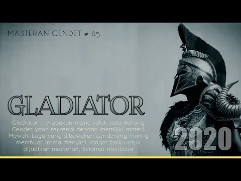 Download MP3 Masteran Cendet Gladiator | menata lagu mewah untuk trotolan
