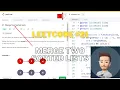 Leetcode Merge Two Sorted Lists Javascript Code