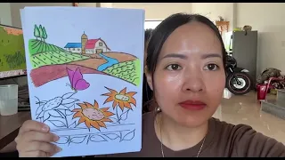 Instructions for coloring super beautiful pictures with teacher Mina episode 87