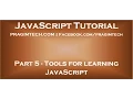 Tools for learning JavaScript