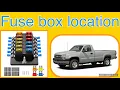 2005 Chevy Silverado fuse box locations
