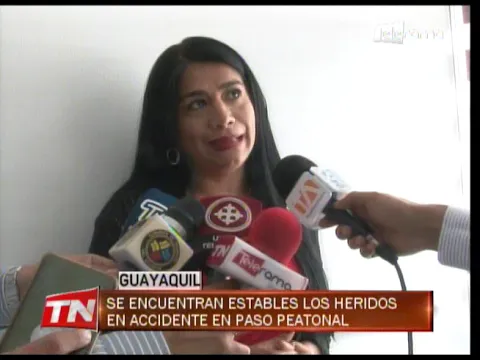 Se encuentran estables los heridos en accidente en paso peatonal