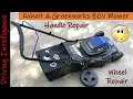 How To Repair Kobalt 80V KM2180B Greenworks GLM801602 80V Lawn Mowers Wheels Wheel Bearings