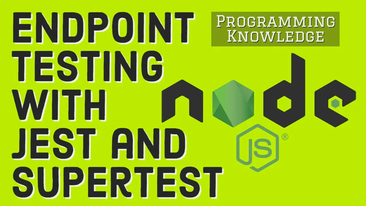 Testing Express APIs with Supertest |  Testing NodeJs/Express API with Jest and Supertest