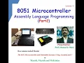 Assembly Language Programming in 8051 Microcontroller Part2 Lesson 4
