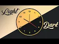 Dark Mode Analog Clock Build with JavaScript HTML CSS