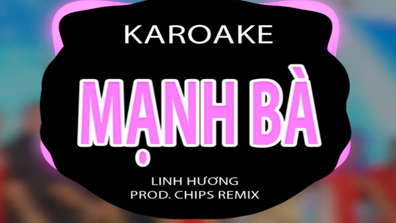 Karaoke Mạnh Bà Remix Tone Nữ Linh Hương ~ Nguyệt Hạ tiên nhân đôi tay nối dây lương duyên