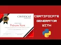Certicate Generator with Python