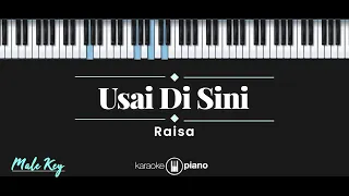 usai di sini raisa karaoke piano male key 