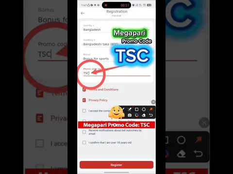 Megapari Promo Code | Free Bonus Registration Guide #Megapari #Guide #PromoCode