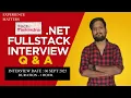 Tech Mahindra NET Full Stack Interview Q A 2025 in Hindi Freshers Experienced Date - 06Sept2025
