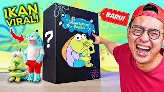 unboxing mystery box ikan spongebob yang lagi viral apakah dapat secret 