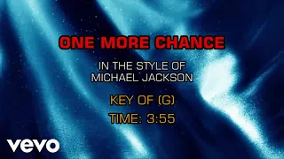 michael jackson one more chance karaoke 