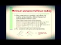 Data Compression Lecture 7 Minimum variance Huffman Codes
