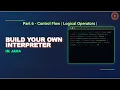 Build Your Own Interpreter in Java Interpreting Statements Logical Operators