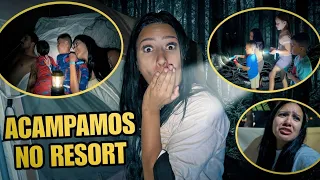 ACAMPAMOS 1 NOITE NO RESORT! 😱 *MEDO*