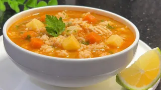 #شوربة الروزْ بطريقة سهلة ومختلفة خفيفة وصحية👌وترند تحلية بسكويت وشوكولا