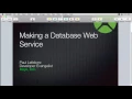 Making REST Web Services to Access Databases