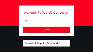 Number To Words Converter using Javascript NumToWords js