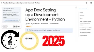App Dev Setting up a Development Environment - Python