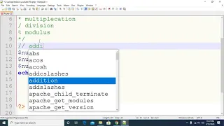 php tutorial in bangla arithmetic operator